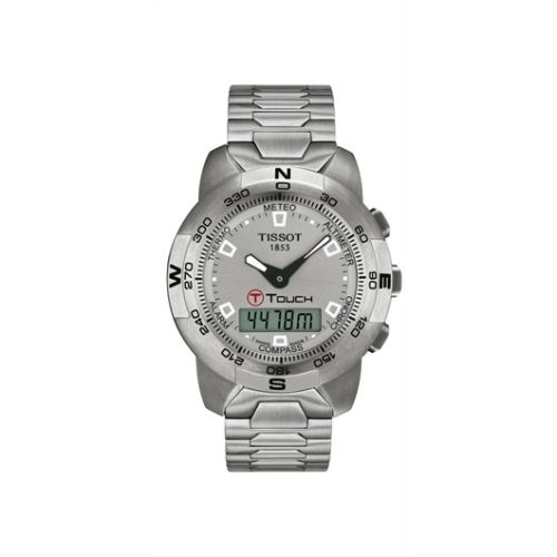 Tissot T-Touch 40 Paslanmaz Çelik / Gümüş / Bilezik 42mm, referans T33.1.588.71