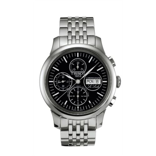 Tissot Le Locle Chronograph 42.3 Paslanmaz Çelik / Siyah / Bilezik, referans T41.1.387.51