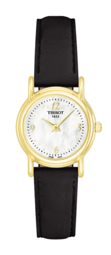 Tissot Carson Quartz 22 Yellow Gold / MOP / Strap, reference T71.3.180.74