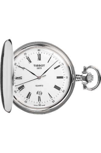 Tissot Savonette Quartz Paslanmaz Çelik / Beyaz-Roman, referans T83.6.553.13