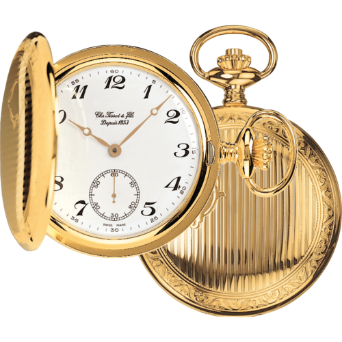 Tissot Tissot Savonnette Mechanical Brass / Sarı Altın / Beyaz, referans T83.4.402.12