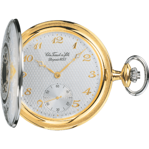 Tissot Tissot Savonnette Mechanical Brass / Sarı Altın / Palladium / Gümüş, referans T83.8.450.82