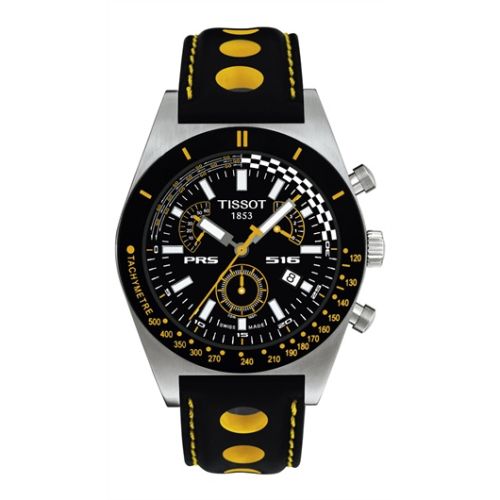 PRS 516 Quartz Chronograph 40 Paslanmaz Çelik / Siyah / Kayış