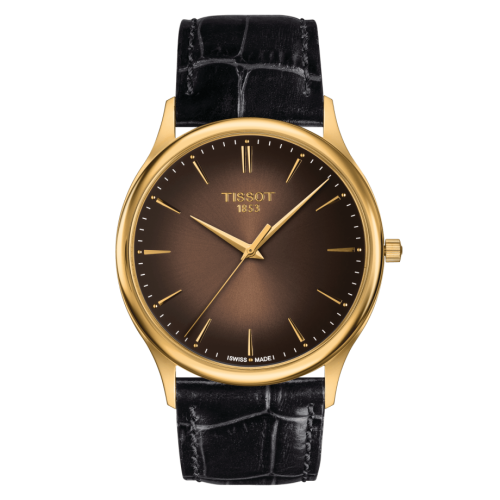 Tissot Excellence 18K Sarı Altın / Kahverengi 40mm, referans T926.410.16.291.00