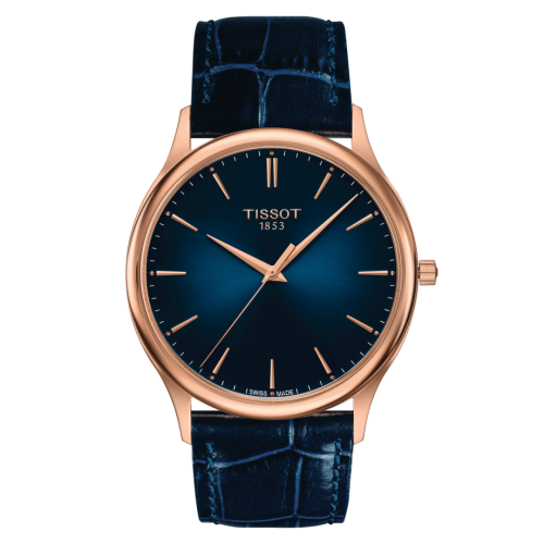 Excellence 18K Pembe Altın / Mavi 40 mm