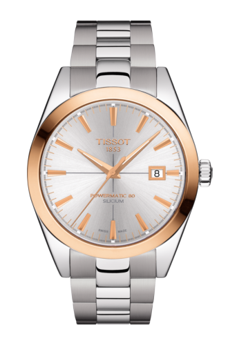 Tissot Gentleman Powermatic Paslanmaz Çelik - Pembe Altın / Gümüş / Bilezik 40mm, referans T927.407.41.031.00