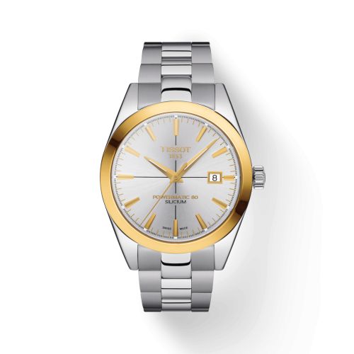 Tissot Gentleman Powermatic Paslanmaz Çelik - Sarı Altın / Gümüş / Bilezik 40mm, referans T927.407.41.031.01