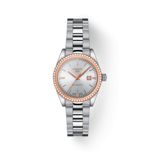 T-My Automatic Paslanmaz Çelik - Kırmızı Altın - Elmas / Gümüş 29.3 mm