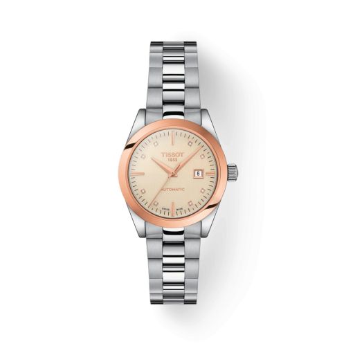 T-My Automatic Paslanmaz Çelik - Pembe Altın / Beige 29.3 mm