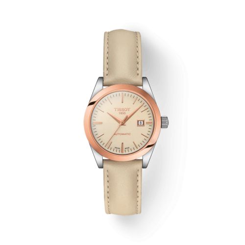 Tissot T-My Automatic Paslanmaz Çelik / Pembe Altın / Beige 29.3mm, referans T930.007.46.261.00