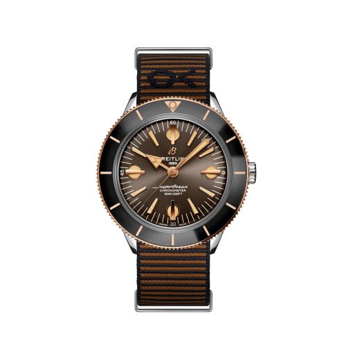 Breitling Superocean Heritage '57 Paslanmaz Çelik / Kırmızı Altın / Outerknown 42mm, referans U103701A1Q1W1