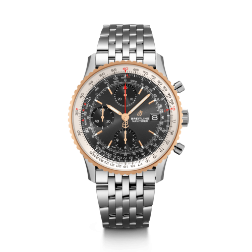 Breitling Navitimer 1 Chronograph 41 Paslanmaz Çelik / Kırmızı Altın / Siyah / Bilezik, referans U13324211B1A1