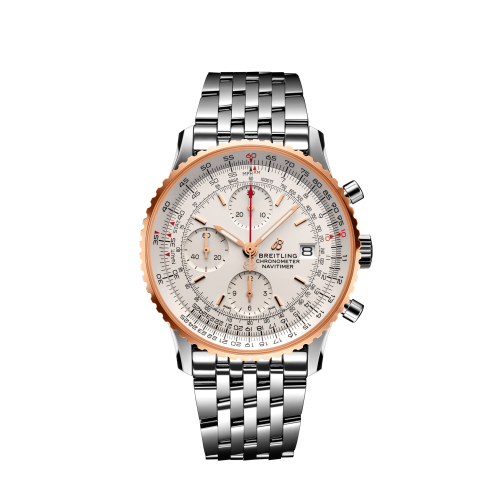 Breitling Navitimer 1 Chronograph 41 Paslanmaz Çelik / Kırmızı Altın / Gümüş / Bilezik, referans U13324211G1A1