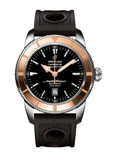 Breitling Superocean Heritage 46 Paslanmaz Çelik / Kırmızı Altın / Siyah / Kauçuk, referans U1732012.B868.201S