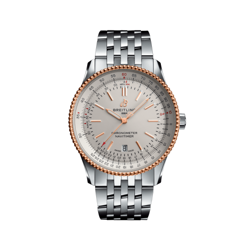 Breitling Navitimer Automatic 41 Automatic Paslanmaz Çelik / Pembe Altın / Gümüş / Bilezik, referans U17326211G1A1