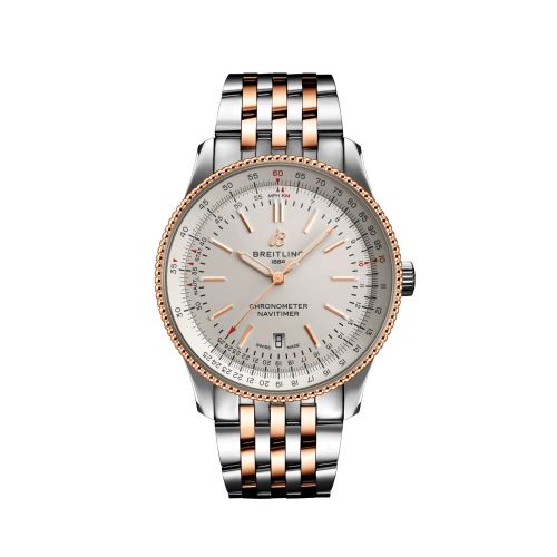 Breitling Navitimer Automatic 41 Automatic Paslanmaz Çelik / Pembe Altın / Gümüş / Bilezik, referans U17326211G1U1