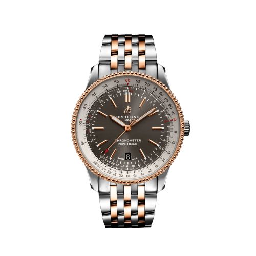 Breitling Navitimer Automatic 41 Automatic Paslanmaz Çelik / Pembe Altın / Gri / Bilezik, referans U17326211M1U1