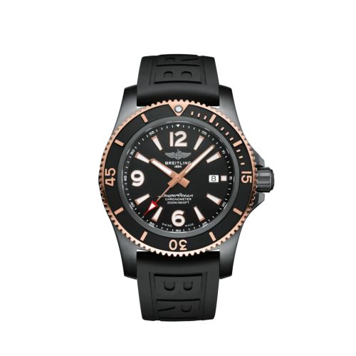 Breitling Superocean 46 Siyahsteel / Kırmızı Altın / Siyah / Kauçuk, referans U17368221B1S1