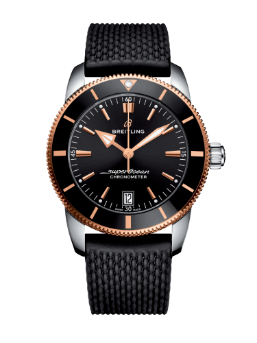 Breitling Superocean Heritage II B20 Automatic 42 Paslanmaz Çelik - Kırmızı Altın / Siyah / Kauçuk / Folding, referans UB2010121B1S1