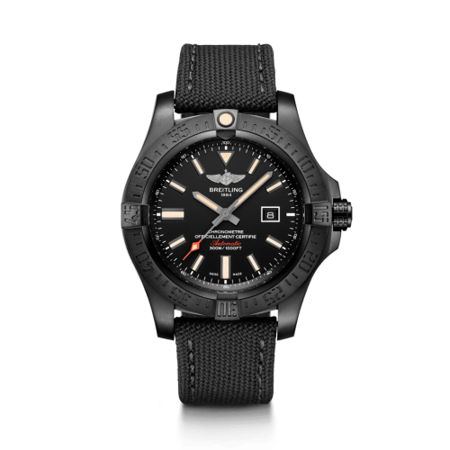 Breitling Avenger Siyahbird 48 Black Titanium / Volcano Black / Military / Pin, reference V17310101B1W1