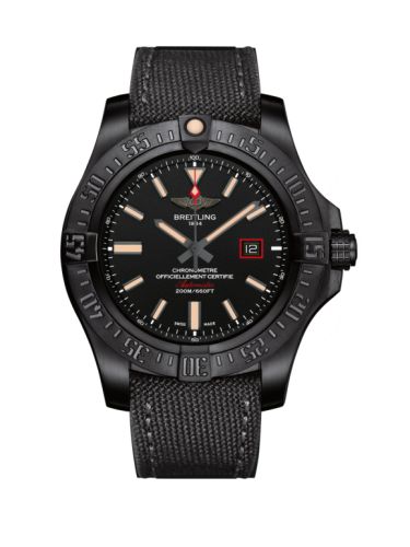 Breitling Avenger Siyahbird 44 Black Titanium / Volcano Black / Military / Pin, reference V17311101B1W1