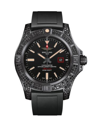 Breitling Avenger Siyahbird 44 Black Titanium / Elmasworks / Volcano Black / Rubber, reference V17311AU.BD74.134S
