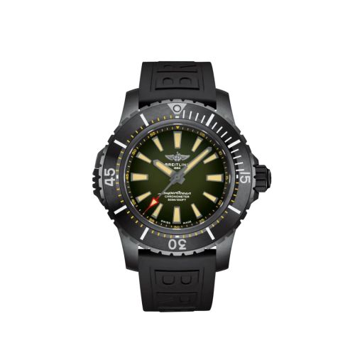 Breitling Superocean II 48 Titanyum / Yeşil / Kauçuk / Pin, referans V17369241L1S1