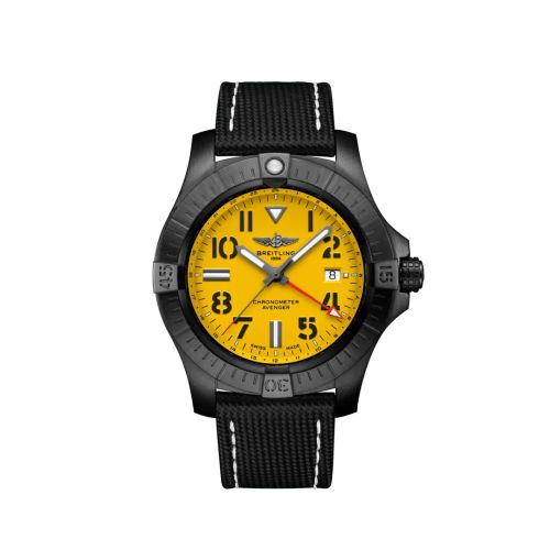 Breitling Avenger Automatic GMT 45 Gece Mission / Yellow / T-Mall, reference V323956A1I1X1