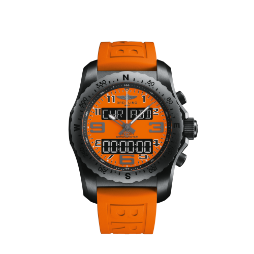 Cockpit B50 Gece Mission / Turuncu / Kauçuk / Folding / Orbiter 46 mm