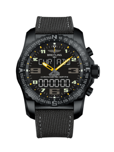 Cockpit B50 Gece Mission / Siyah-Sarı / Military / Pin 46 mm