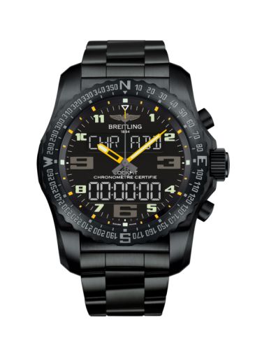 Cockpit B50 Gece Mission / Siyah-Sarı / Bilezik 46 mm