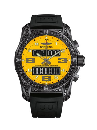 Cockpit B50 Gece Mission Elmasworks / Sarı / Kauçuk / Folding 46 mm