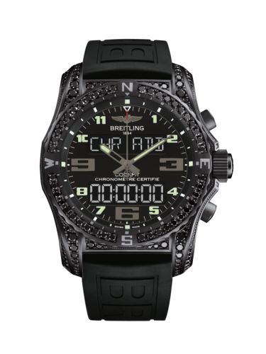 Cockpit B50 Gece Mission Elmasworks / Siyah / Kauçuk 46 mm