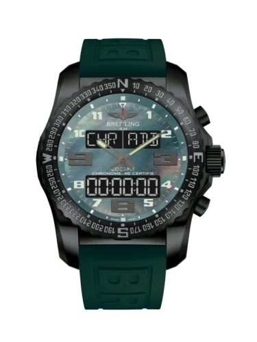 Cockpit B50 Gece Mission / Yeşil MOP / Kauçuk / Folding 46 mm