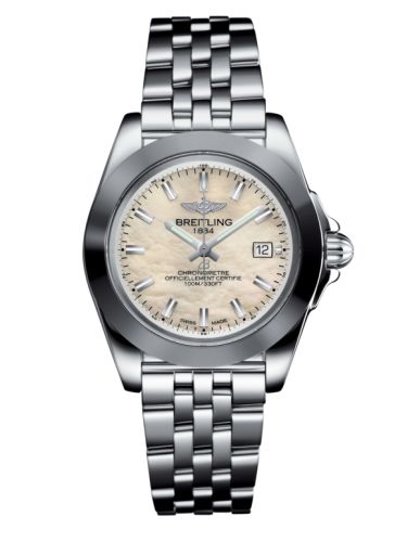 Breitling Galactic 32 Sleek Edition Paslanmaz Çelik / Pearl / Bilezik, referans W71330121A2A1