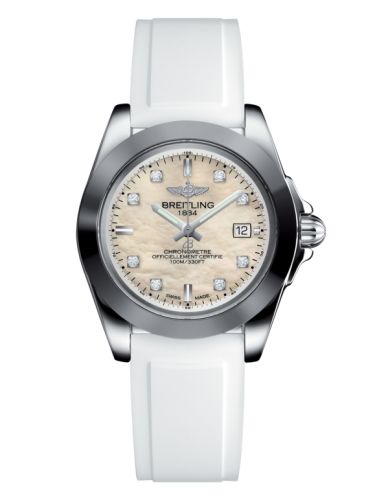 Breitling Galactic 32 Sleek Edition Paslanmaz Çelik / Pearl Elmas / Kauçuk, referans W7133012/A801/164S/A14S.1