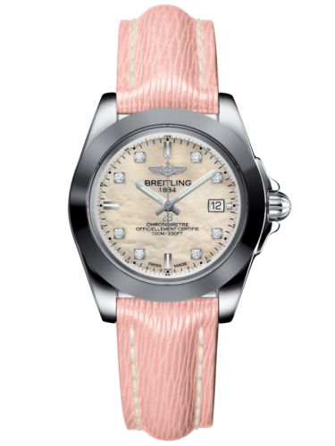 Breitling Galactic 32 Sleek Edition Paslanmaz Çelik / Pearl Elmas / Sahara, referans W7133012/A801/238X/A14BA.1
