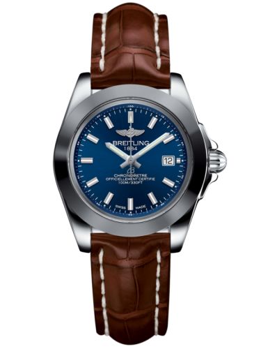 Breitling Galactic 32 Sleek Edition Paslanmaz Çelik / Horizon Mavi / Croco, referans W7133012/C951/778P/A14BA.1