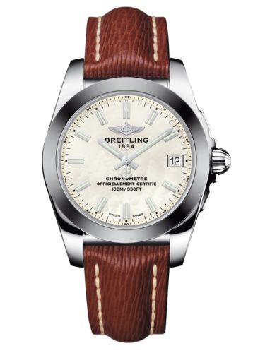 Breitling Galactic 36 Paslanmaz Çelik / SleekT / Pearl / Sahara, referans W7433012.A779.216X