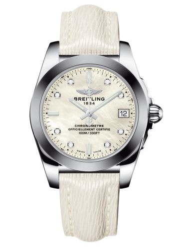 Breitling Galactic 36 Paslanmaz Çelik / SleekT / Pearl Elmas / Sahara, referans W7433012.A780.236X