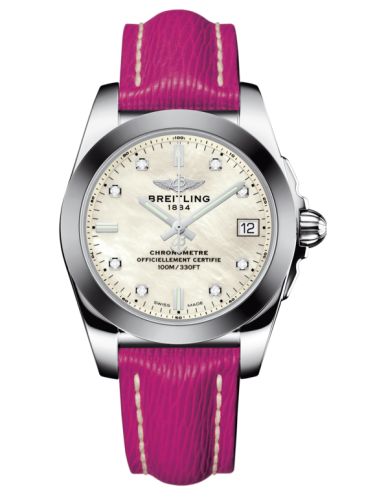 Breitling Galactic 36 Paslanmaz Çelik / SleekT / Pearl Elmas / Sahara, referans W7433012.A780.242X