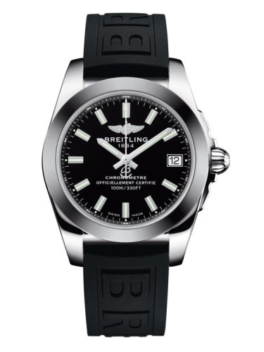 Breitling Galactic 36 Paslanmaz Çelik / SleekT / Trophy Siyah / Kauçuk, referans W7433012.BE08.237S