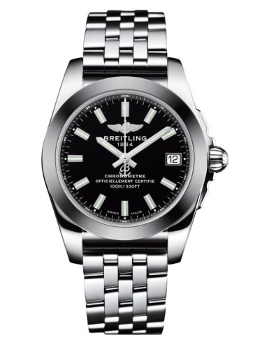 Breitling Galactic 36 Paslanmaz Çelik / SleekT / Trophy Siyah / Bilezik, referans W7433012.BE08.376A