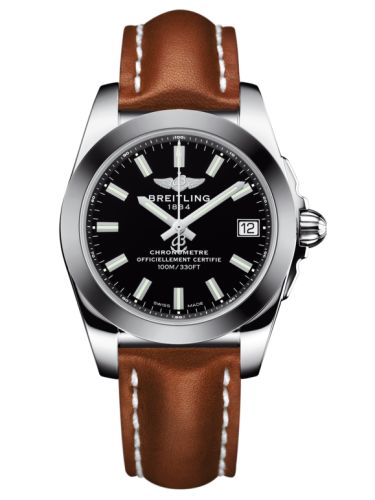 Breitling Galactic 36 Paslanmaz Çelik / SleekT / Trophy Siyah / Calf, referans W7433012.BE08.412X