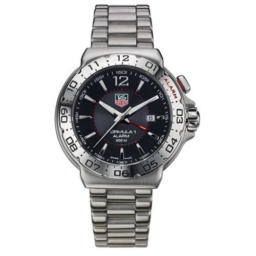 TAG Heuer Formula 1 Quartz Alarm 41 Paslanmaz Çelik / Siyah / Bilezik, referans WAC111A.BA0850