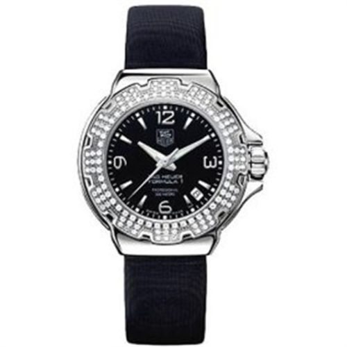 TAG Heuer Formula 1 Quartz 37 Paslanmaz Çelik / Elmas / Siyah / Fabric, referans WAC1214.FC6218