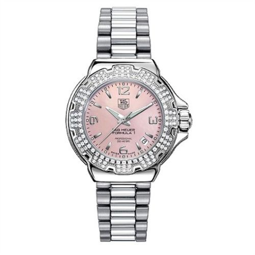 TAG Heuer Formula 1 Quartz 37 Paslanmaz Çelik / Elmas / MOP / Bilezik, referans WAC1216.BA0852