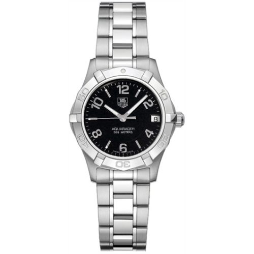TAG Heuer Aquaracer 300M Quartz 32 Stainless Steel / Black / Bracelet, reference WAF1310.BA0817