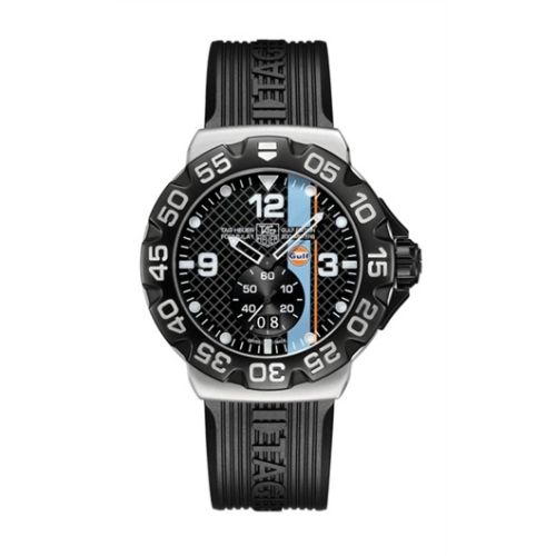 TAG Heuer Formula 1 Big Date 44 Paslanmaz Çelik / Gulf / Kauçuk, referans WAH1013.FT6026