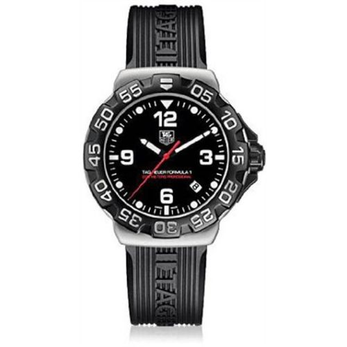 TAG Heuer Formula 1 Quartz 41 Paslanmaz Çelik / Siyah / Kauçuk, referans WAH1110.FT6024